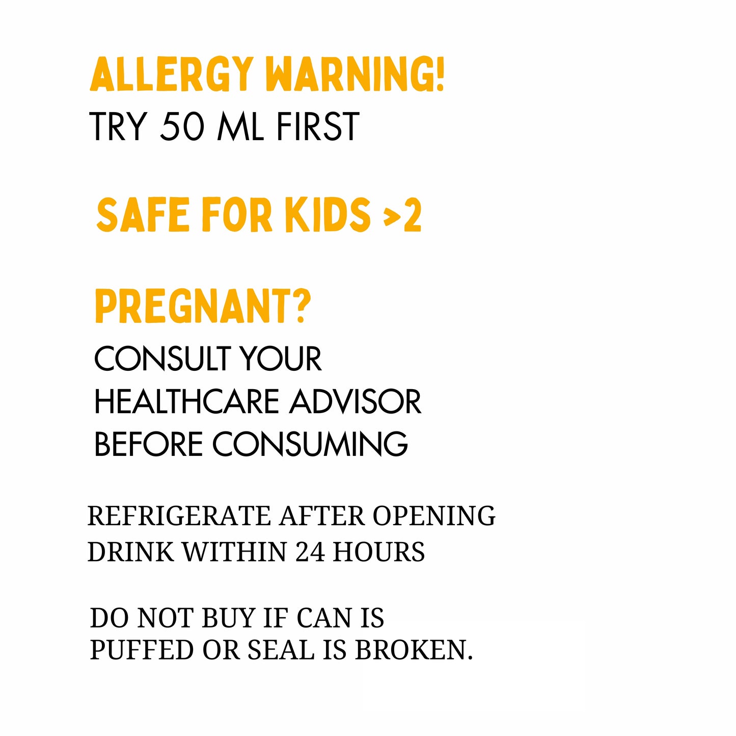 allergen information kombucha