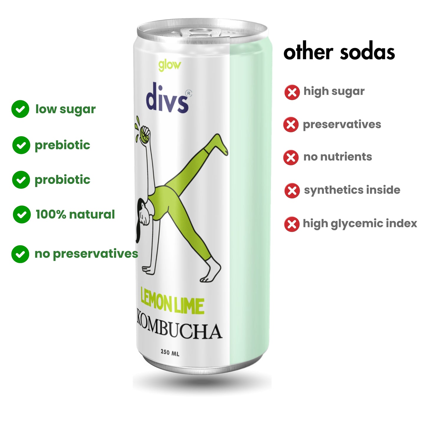 LEMON LIME KOMBUCHA