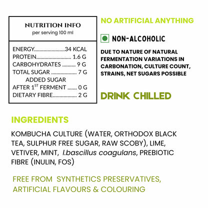 LEMON LIME KOMBUCHA