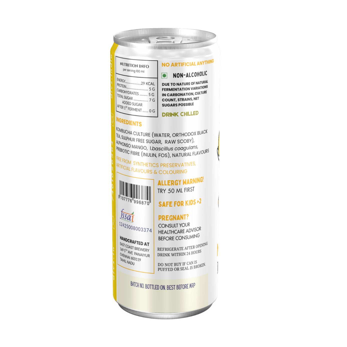 ALFONSO MANGO KOMBUCHA