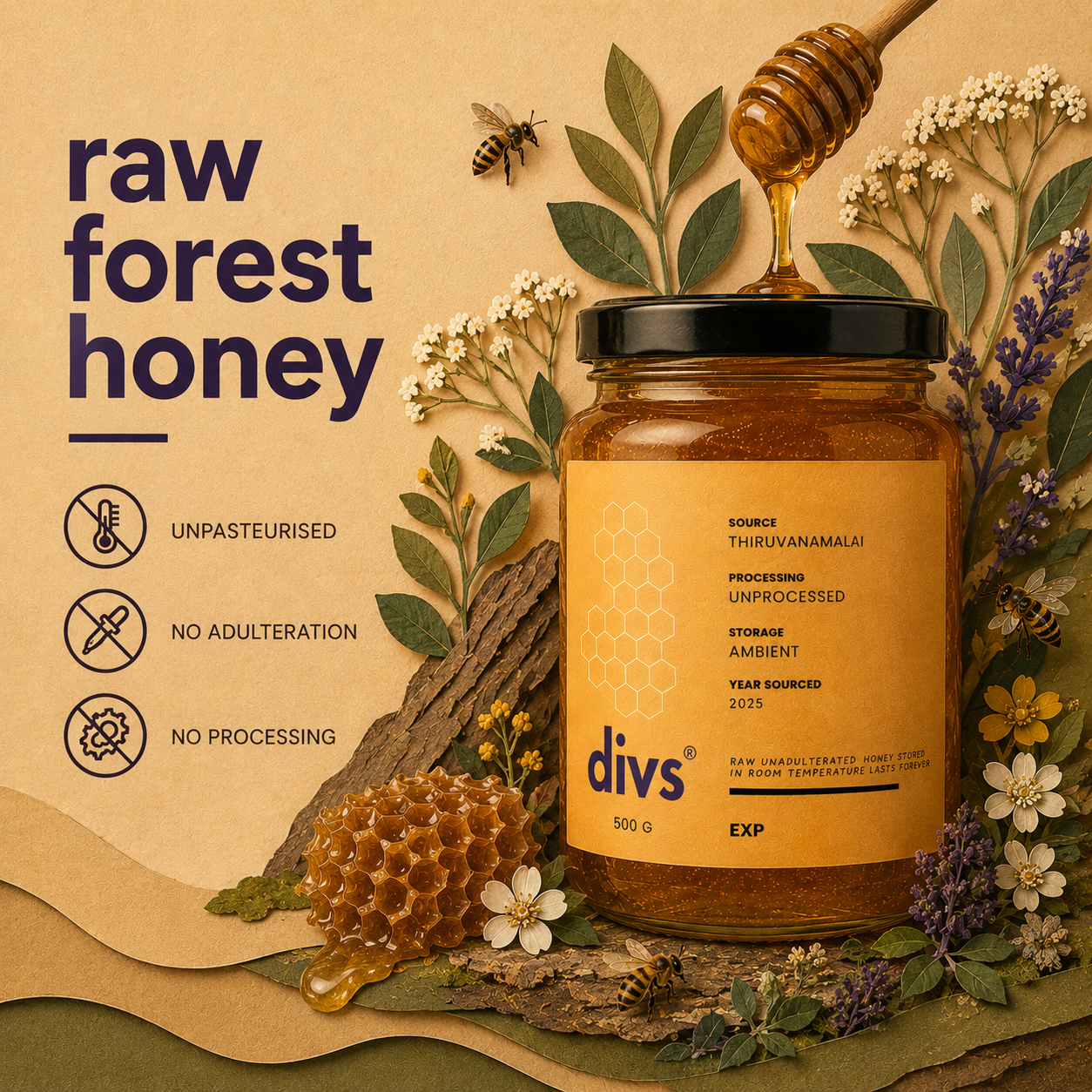 RAW FOREST HONEY