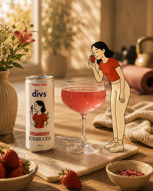 STRAWBERRY KOMBUCHA