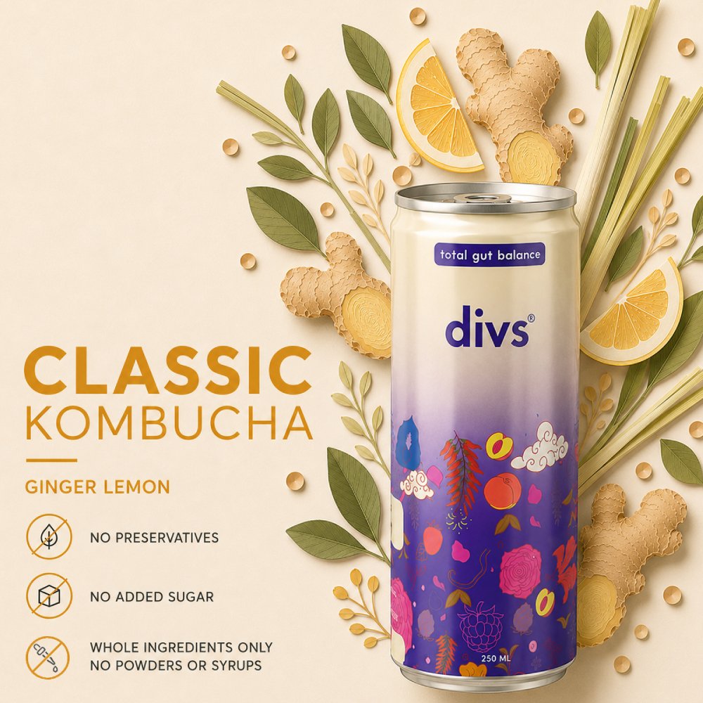 Classic Kombucha ginger lemon