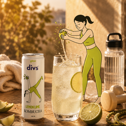 LEMON LIME KOMBUCHA
