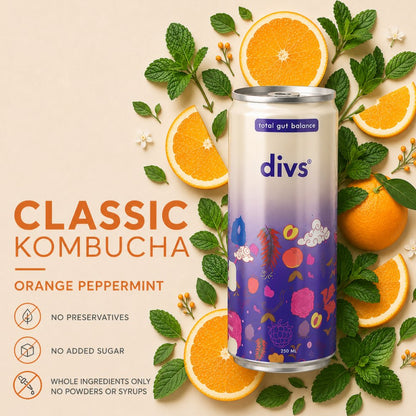 Classic Kombucha orange peppermint